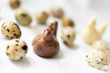 Mini Chocolate chickens and eggs.