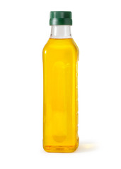 oil plastic bottle isolated