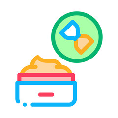 anti-aging cream icon vector. anti-aging cream sign. color contour symbol illustration