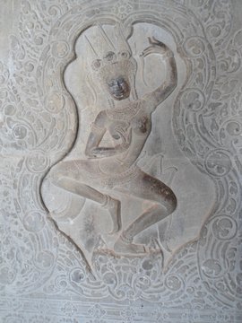 Wall sculptures of angkor wat cambodia asia indochina siem reap stone