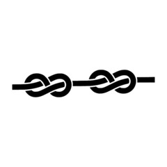 Rope knot icon. Rope knot icon for web design isolated on white background
