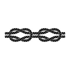 Rope knot icon. Rope knot icon for web design isolated on white background