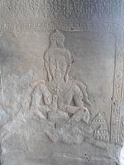 Wall sculptures of angkor wat cambodia asia indochina siem reap stone