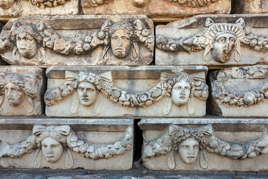 Roman Remains In Aphrodisias, Geyre, Caria, Turkey