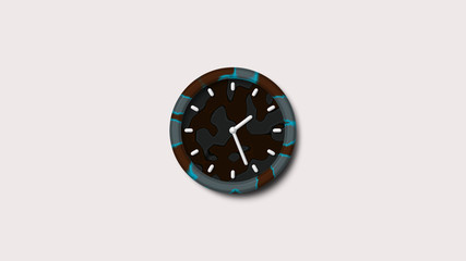 New 3d army clock icon,White background 3d wall clock,clock icon