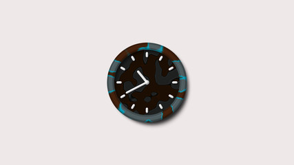 Best 3d analog clock icon,Analog clock icon on white background