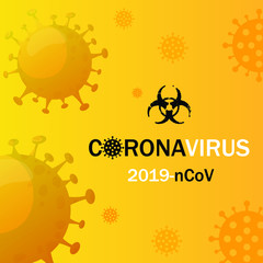 Coronavirus Bacteria Cell Icon, 2019-nCoV Novel Coronavirus Bacteria. No Infection and Stop Coronavirus Concepts.