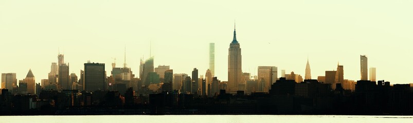 Fototapeta na wymiar New York City midtown skyline