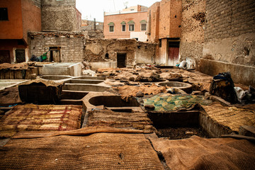 traditional and ancient tanneries in morocco