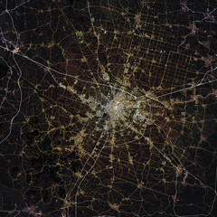 Map Padova city. Italia