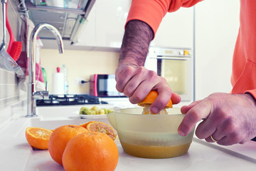 fresh orange juice to drink for breakfast