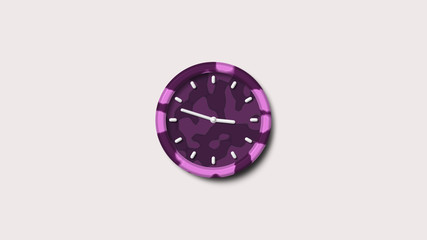 Army design 3d wall clock icon,wall clock icon,pink dark army clock icon