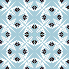Seamless pattern of decorative tiles