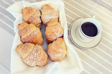 prepare tasty croissants for breakfast