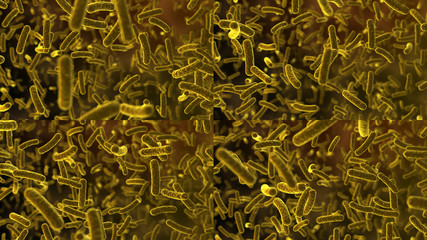 Virus SARS COVID-19 Coronavirus cell bacteria medical biology science 3D illustration.