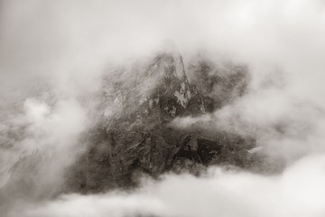 Dolomites fog