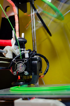 3D Printer Doing A Mask For Covid-19, Corona Virus