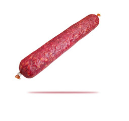 Salami sausage isolated