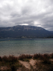 lake and mountains