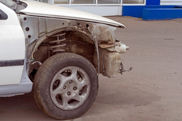 Obraz premium Accident, car repair