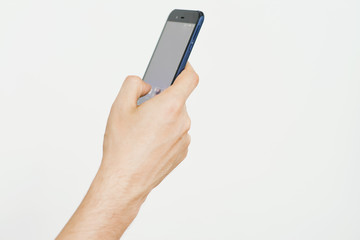 A man with a smartphone