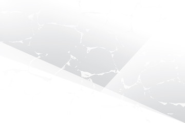 Abstract geometric white and gray color with grunge background. Vector, illustration.