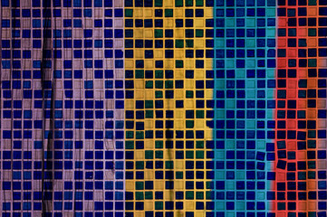 Colorful graphic wall background