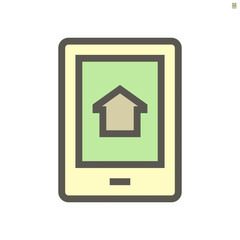Smart home control technology vector icon design, 48x48 pixel perfect and editable stroke.