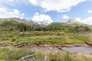 River at the trail to Esmerald Lake - Ushuaia, Argentina