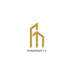 Real estate logo design. Modern and elegant style design. Bussines logo design template.