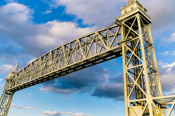 Cape Cod Canal Railroad Bridge in Massachusetts, US