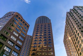 Fototapeta na wymiar Buildings in downtown Boston, Massachusetts, USA