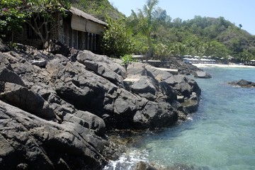 A rocky beach