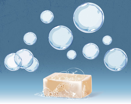 Hand soap and bubbles