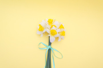 Spring concept, a bouquet of daffodils