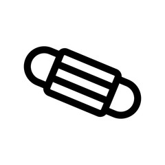 Medical mask icon vector isolated . COVID - 19 prevention . Hantavirus prevention