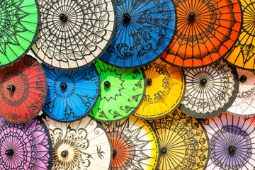 Typical Umbrellas Myanmar  