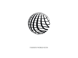 creative fashion world vector abstract logo icon