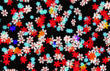 decorative colored flower background