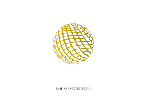 creative fashion world vector abstract logo icon