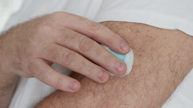 Patient Making in His Arm a Vaccine Against Flu, Grippe or Cold, Treatment for the Pandemic with Coronavirus