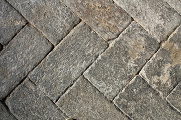 Old rectangular terracotta tiles flooring texture