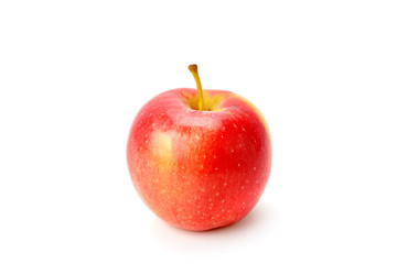 Fresh red apple isolated on white.