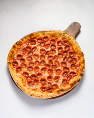 High definition Cheese Pizza with spinach