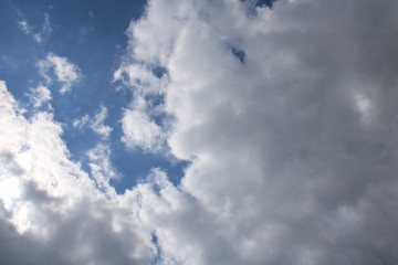 Spring Cloudy Sky with sun