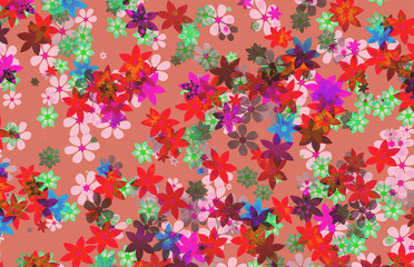 Obraz na płótnie Canvas decorative colored flower background