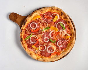 High definition Cheese Pizza with spinach