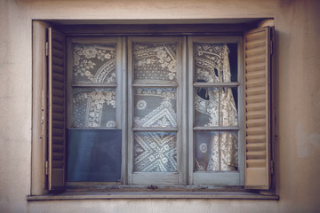 window in an old house