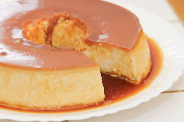 Condensed milk pudding