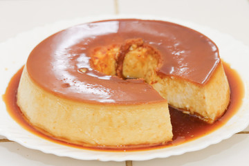 Condensed milk pudding